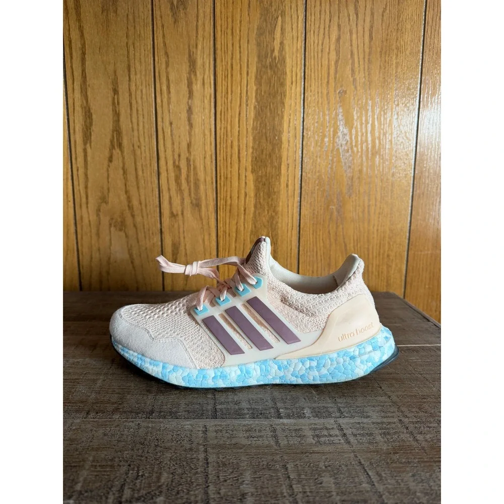 Adidas Ultraboost S&L Peach Purple Blue Running Shoes Mens Sneaker